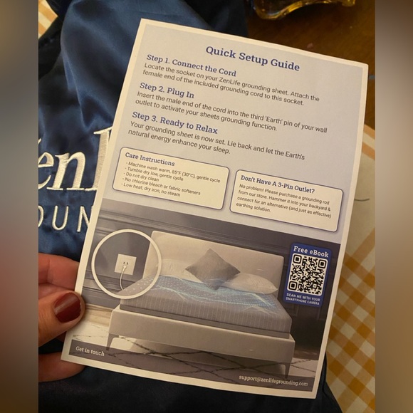 ZenLife Grounding Sheet NEW Twin Gray - Picture 2 of 4